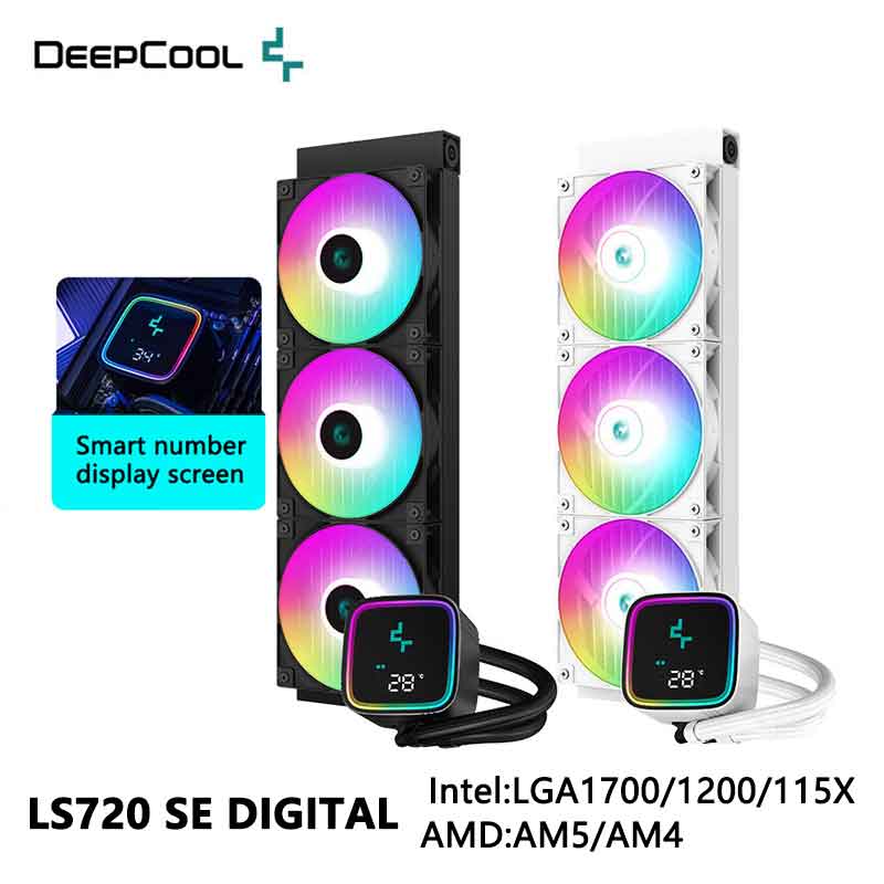 Holy Stone Drone Hs720 - Decool-スマート温度ディスプレイ、冷水ラジエーター、argbファン、デジタルエディション、オールインワン、LS720-SE-DIGLED、360